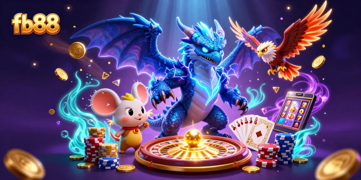 Engage in exciting gaming adventures with fb88's dynamic characters and stunning casino elements.