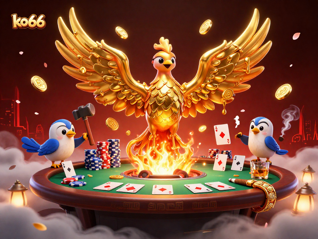 Experience thrilling gaming action at ko66 with molten golden phoenix and poker excitement.