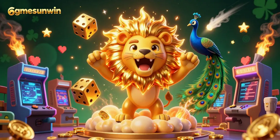 Experience thrilling gaming adventures at gamesunwin with vibrant slot reels and dynamic casino elements.