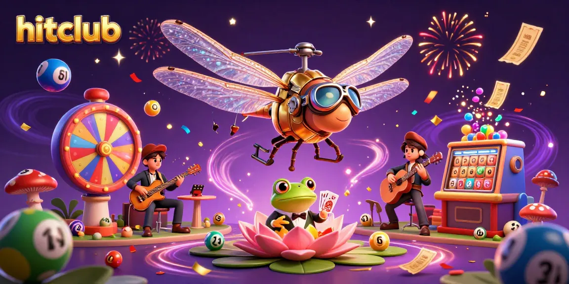Experience hitclub's thrilling online atmosphere with a vibrant casino scene featuring interactive characters and dynamic gaming elements.