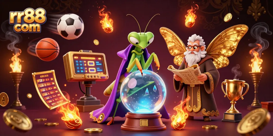 Immerse in the thrilling atmosphere of rr88 com, where vibrant sports elements and mystical characters bring casino excitement to life.