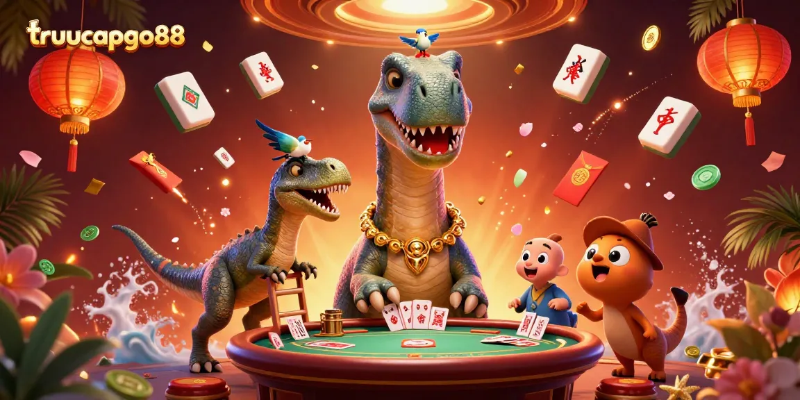 Join the excitement at truycapgo88 with a lively 3D casino scene complete with dynamic characters and vibrant game elements.